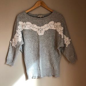 🌾LOFT Lace Sweater Sz M